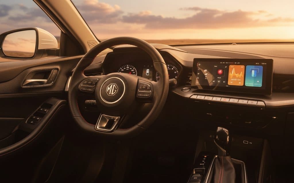 Mg Gt 2024 interior view showing trim Mg Gt 2024 interior view showing trim