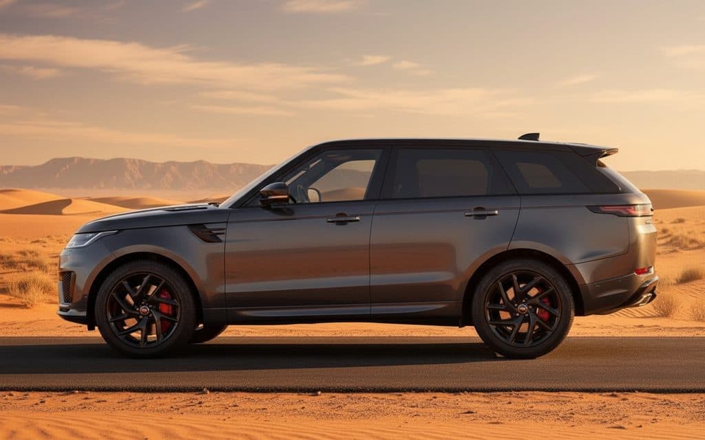 LandRover RangeRoverSport 2023 Dark Gray side profile LandRover RangeRoverSport 2023 Dark Gray side profile